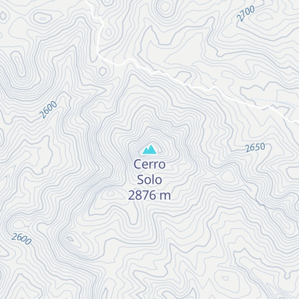 Map of Cerro Solo
