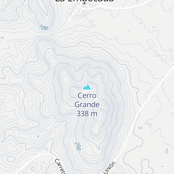 Map of Cerro Grande