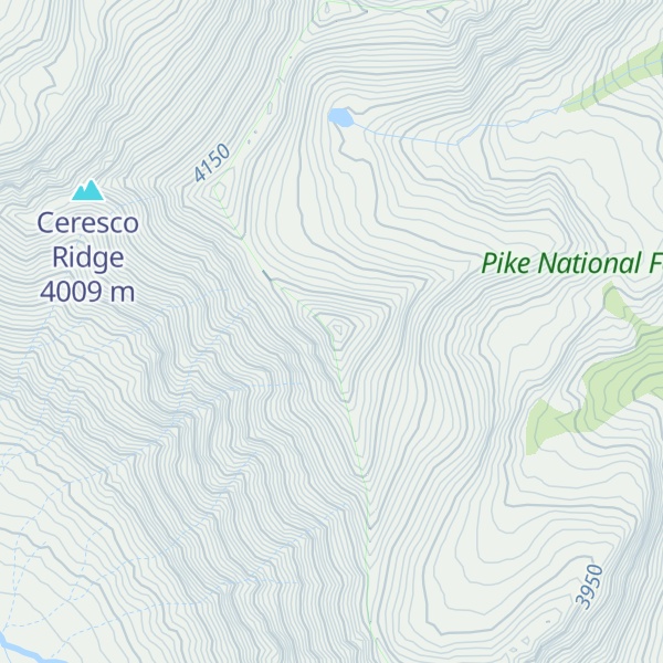 Map of Traver Peak