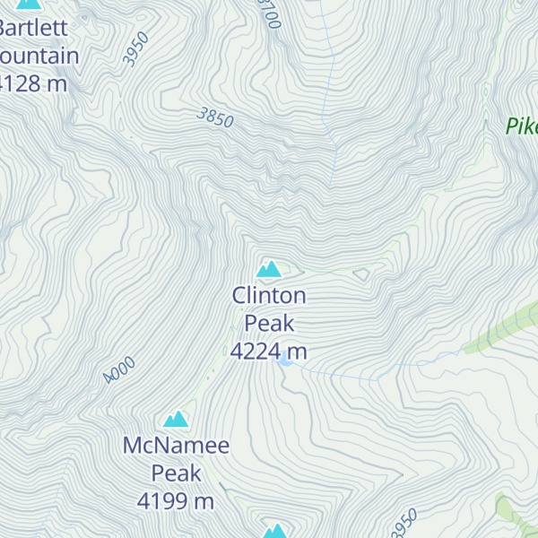 Map of Clinton Peak