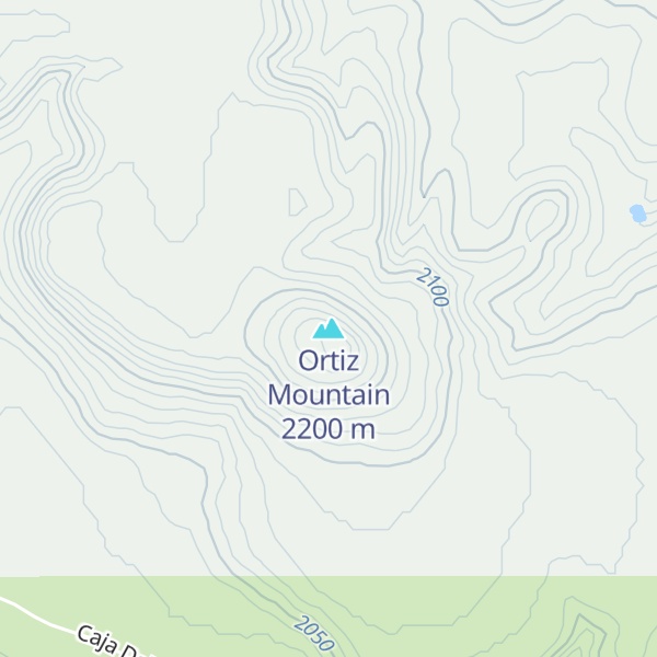 Map of Ortiz Mountain