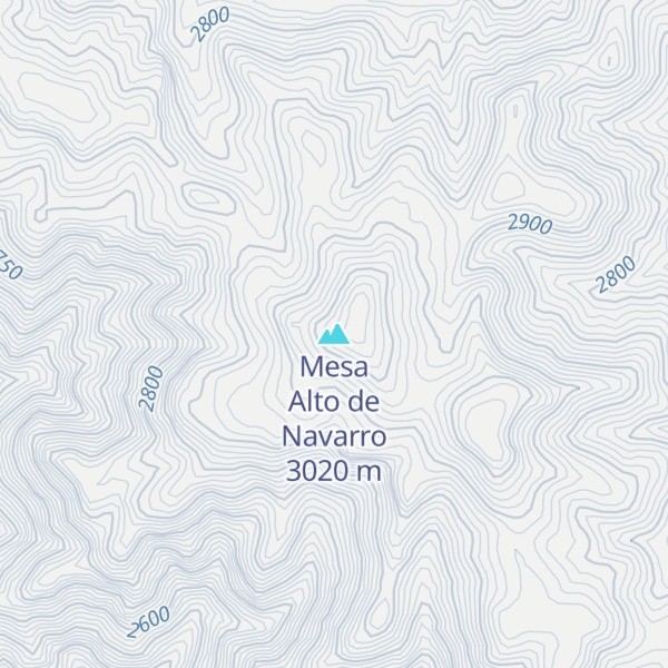 Map of Mesa Alto de Navarro