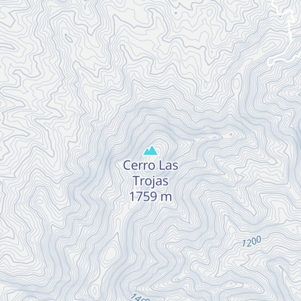 Map of Cerro Las Trojas