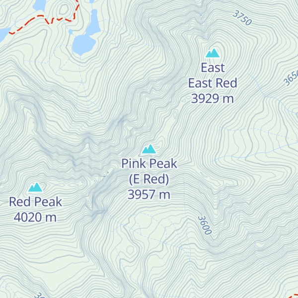 Map of Pink Peak (E Red)