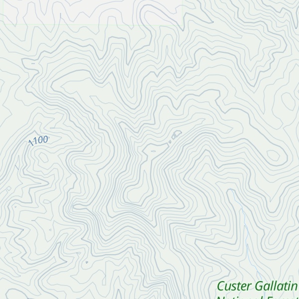Map of Cook Mountain