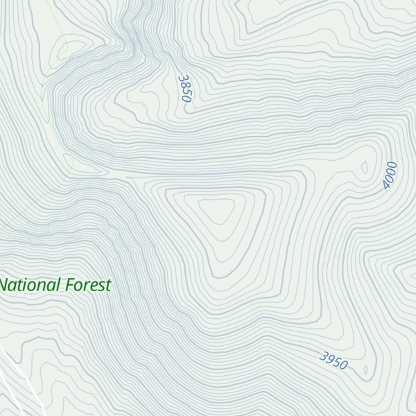 Map of Weston Peak