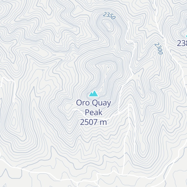 Map of Oro Quay Peak