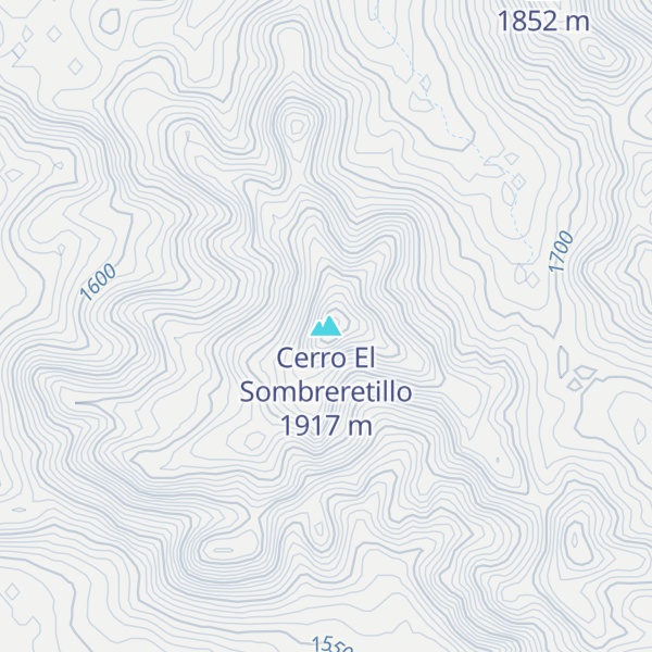 Map of Cerro El Sombreretillo