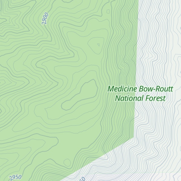 Map of Centennial Ridge