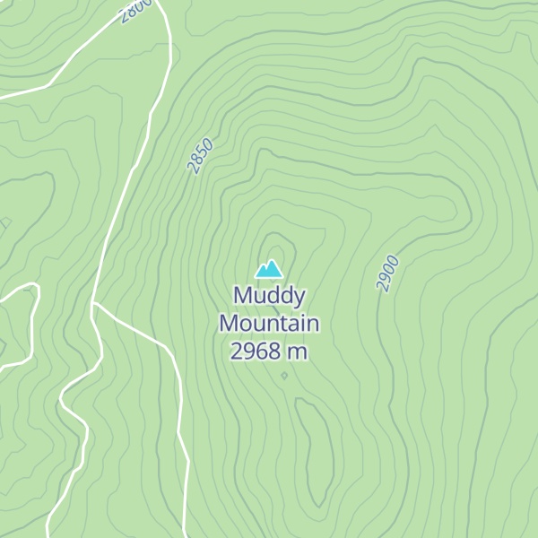 Map of Muddy Mountain