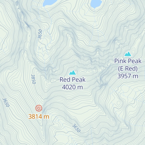 Map of Red Peak