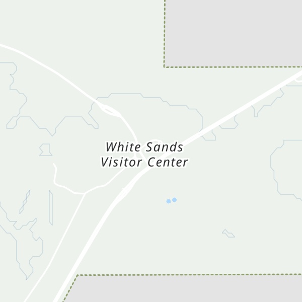 Map of White Sands National Park Visitor Center