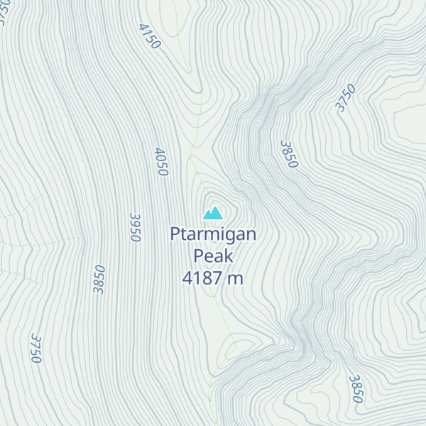 Map of Ptarmigan Peak