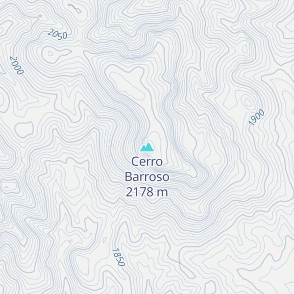 Map of Cerro Barroso