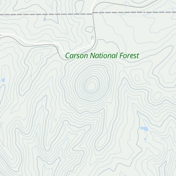 Map of Bighorn Peak