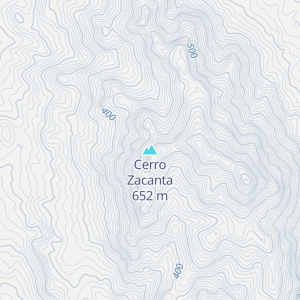 Map of Cerro Zacanta