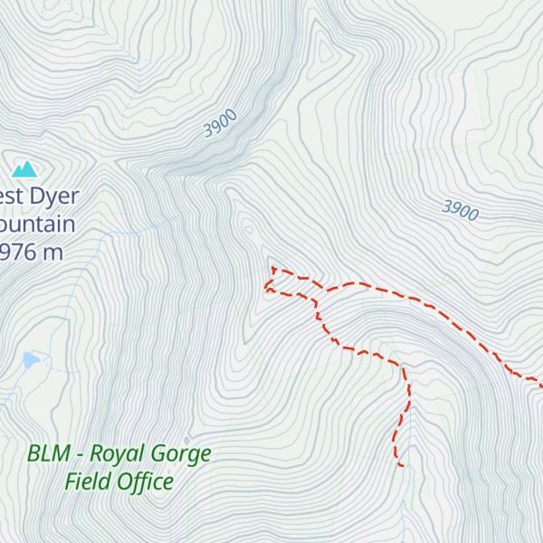 Map of Dyer Mountain