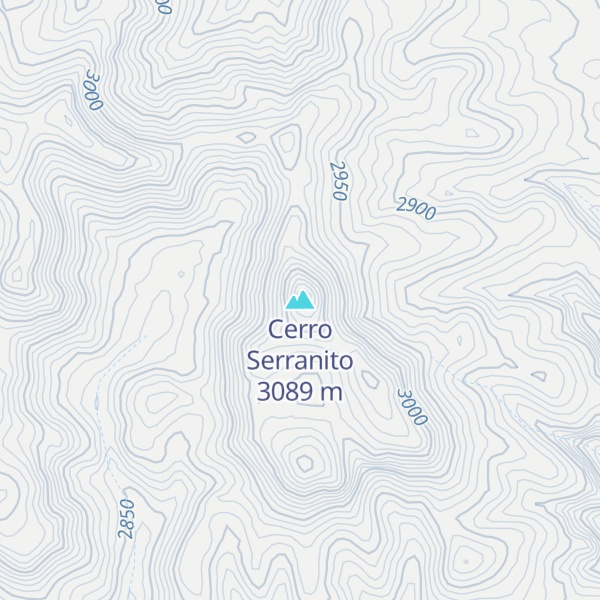Map of Cerro Serranito
