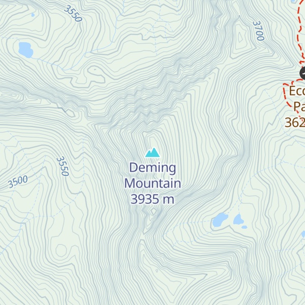 Map of Deming Mountain