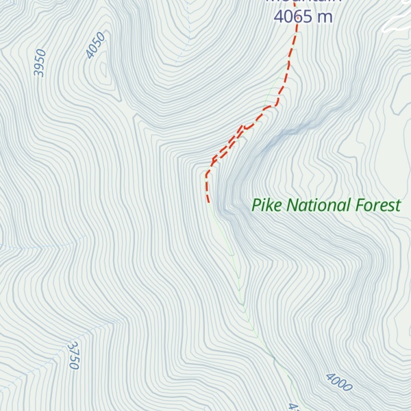 Map of Horseshoe Mountain