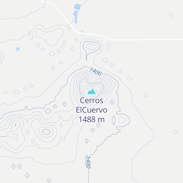 Map of Cerros ElCuervo