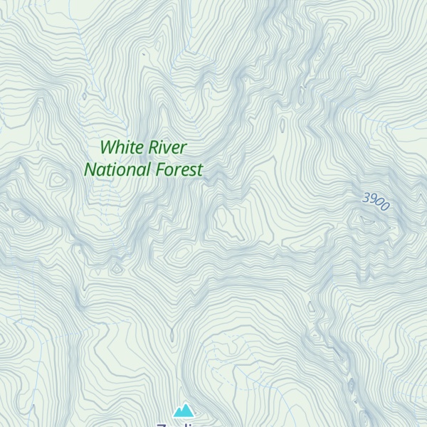 Map of Mount Silverthorne