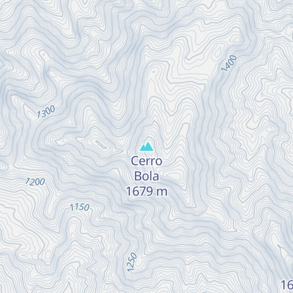 Map of Cerro Bola