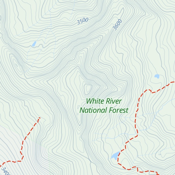 Map of Uneva Peak