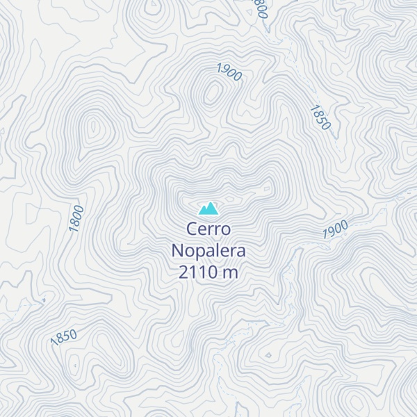 Map of Cerro Nopalera