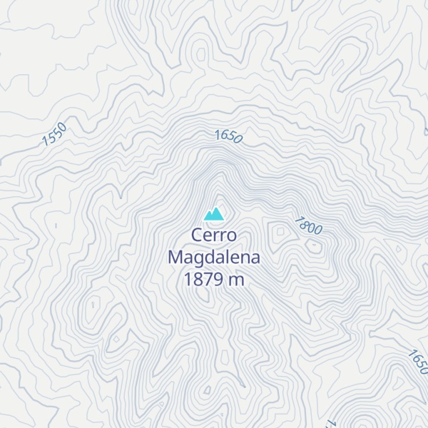 Map of Cerro Magdalena
