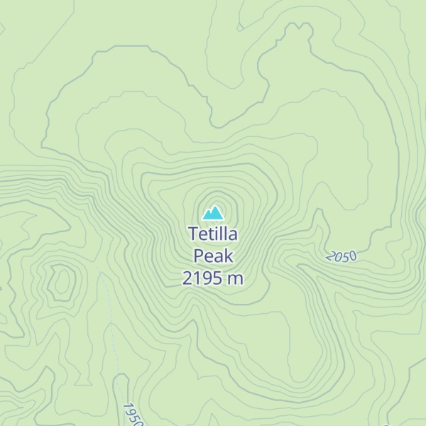 Map of Tetilla Peak