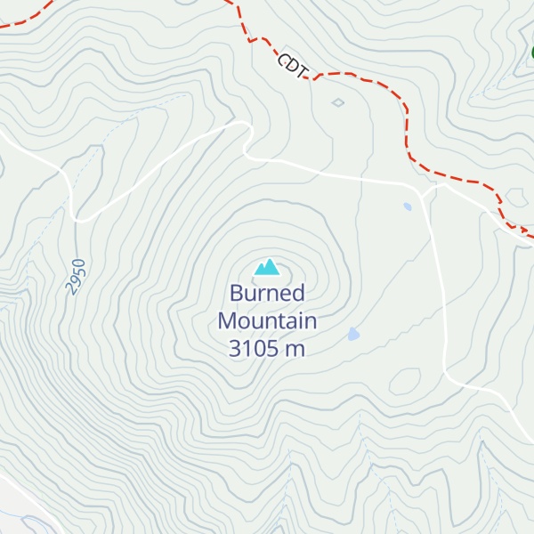 Map of Burned Mountain
