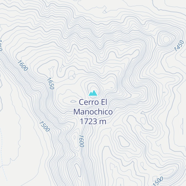 Map of Cerro El Manochico