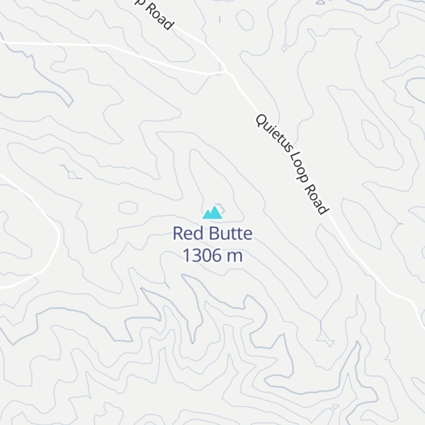 Map of Red Butte