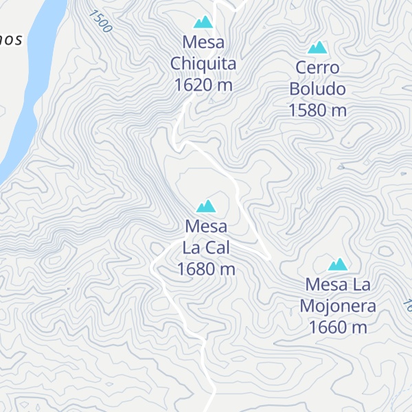 Map of Mesa La Cal