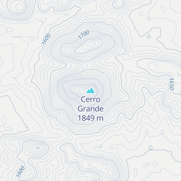 Map of Cerro Grande