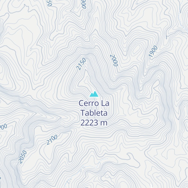 Map of Cerro La Tableta