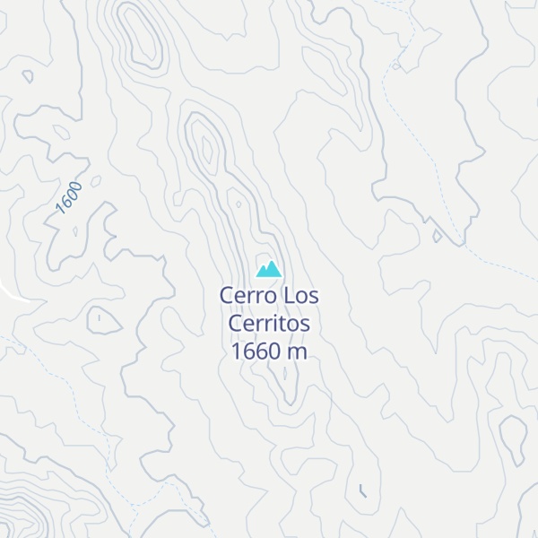 Map of Cerro Los Cerritos