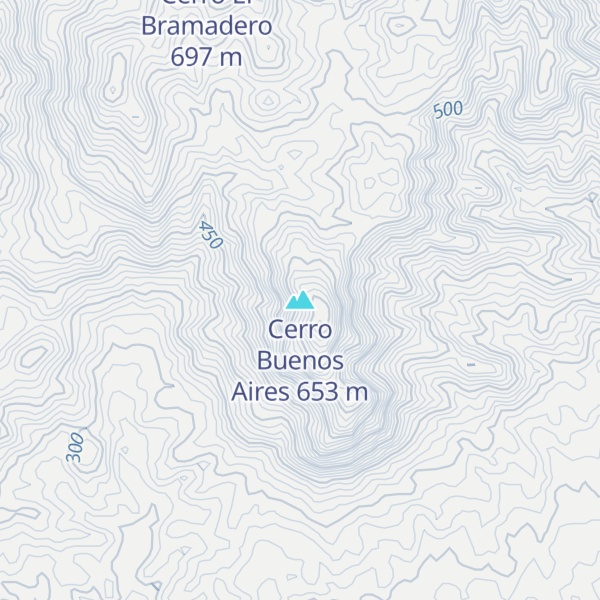Map of Cerro Buenos Aires