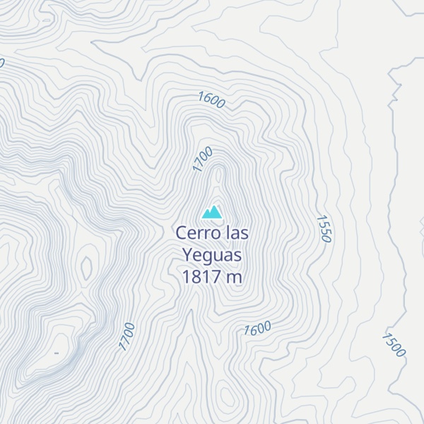Map of Cerro las Yeguas
