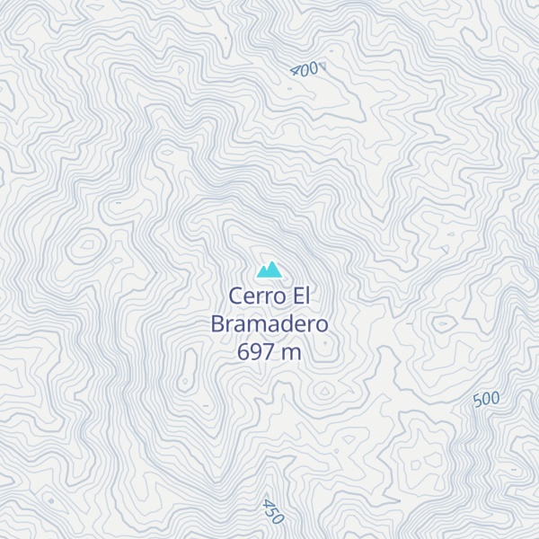 Map of Cerro El Bramadero