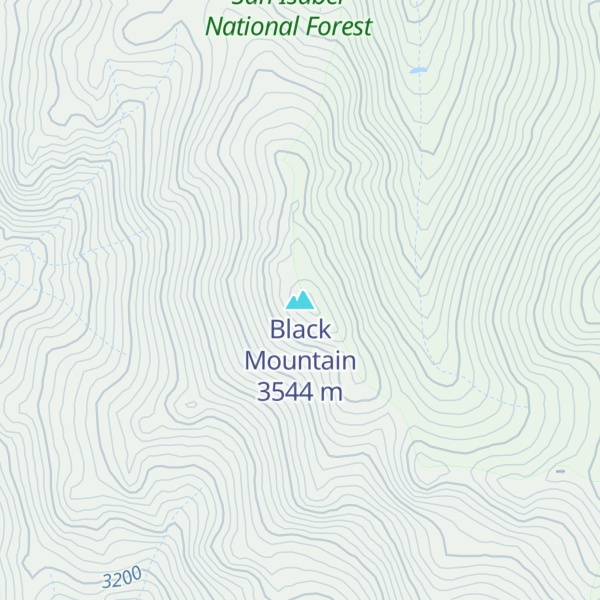 Map of Black Mountain