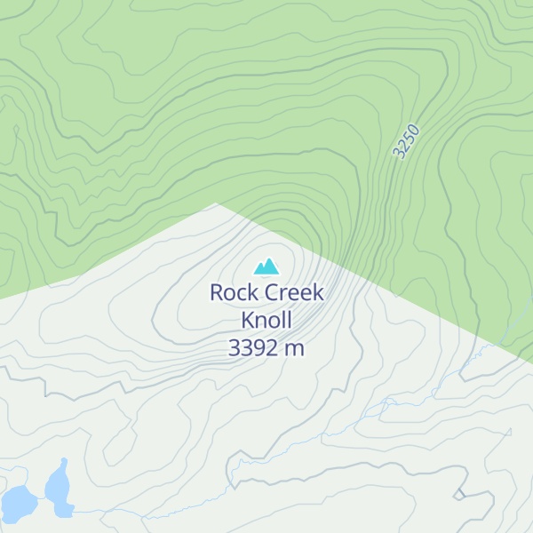 Map of Rock Creek Knoll