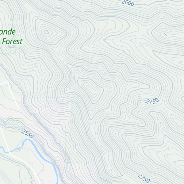 Map of Chiquito Peak