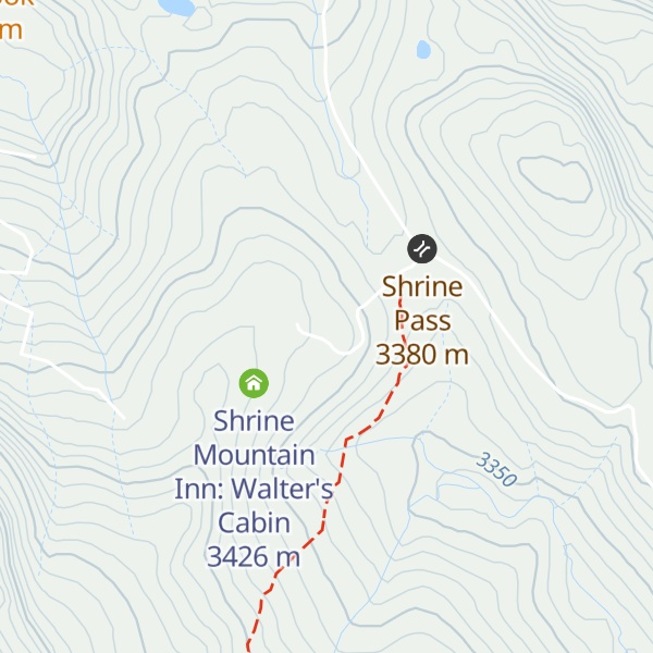 Map of Shrine Mountain Inn: Jay's Cabin