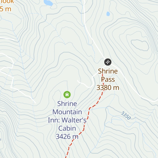 Map of Shrine Mountain Inn: Chuck's Cabin