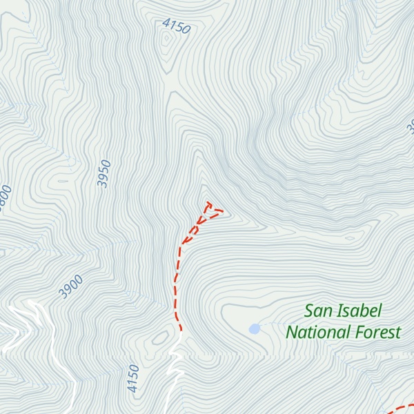 Map of Mount Antero