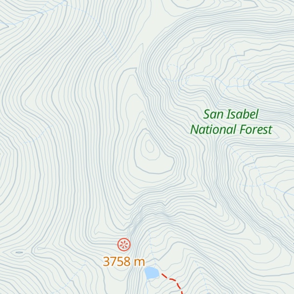 Map of Buckeye Peak