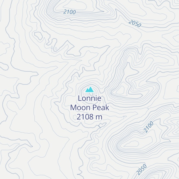 Map of Lonnie Moon Peak