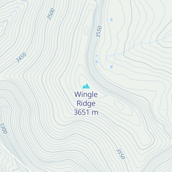 Map of Wingle Ridge